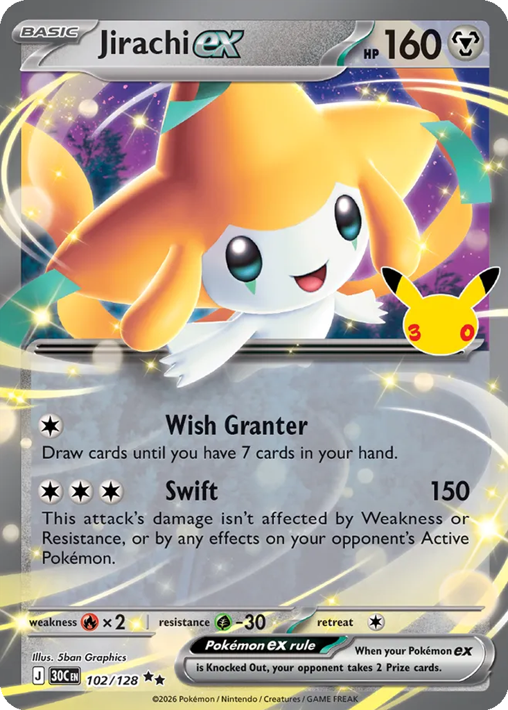 Jirachi ex 102/128