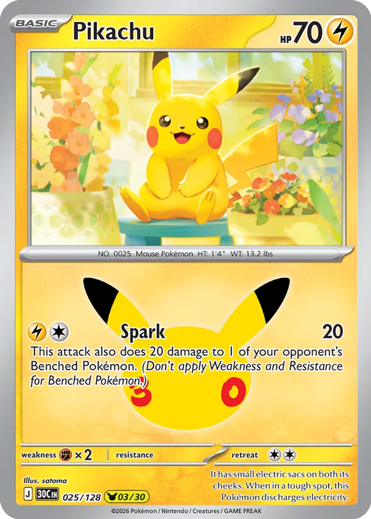 Pikachu 025/128