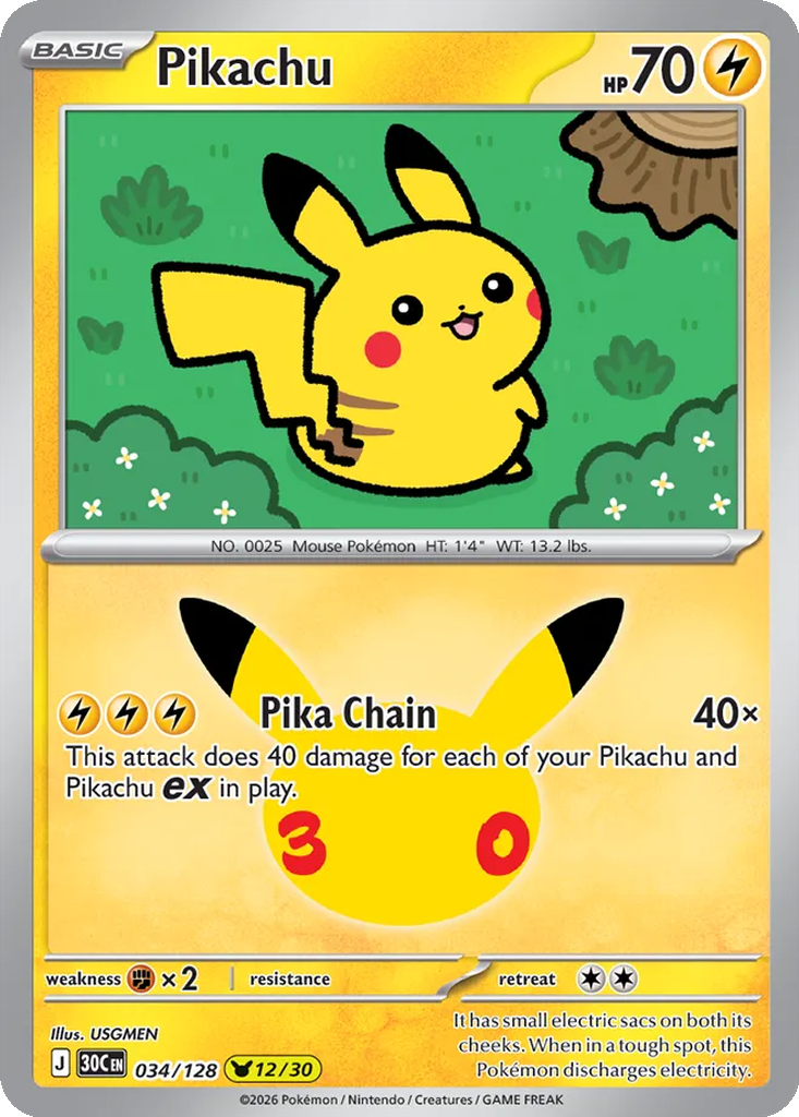 Pikachu 034/128