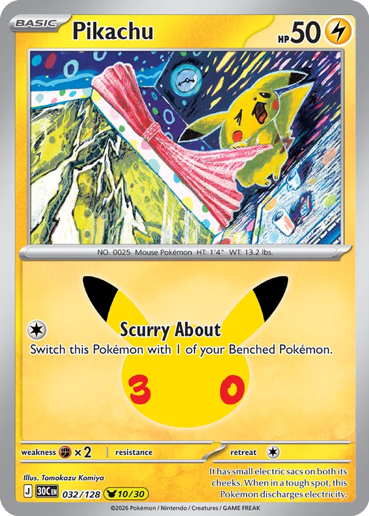 Pikachu 032/128