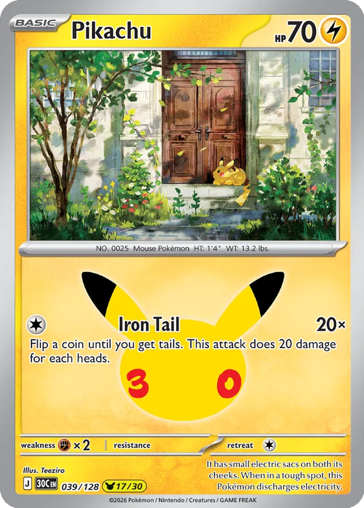 Pikachu 039/128